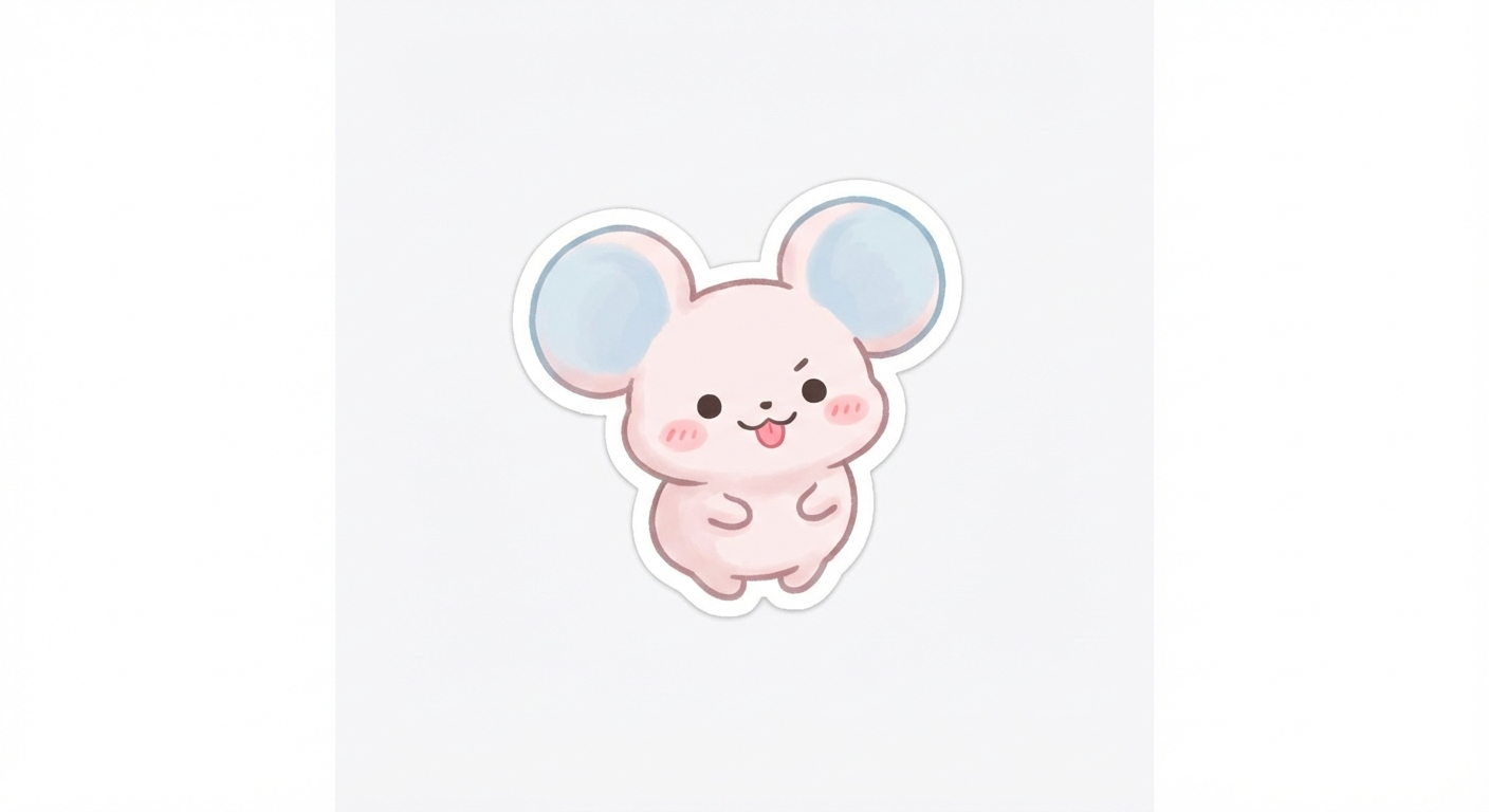 파스텔 컬러 - 메롱