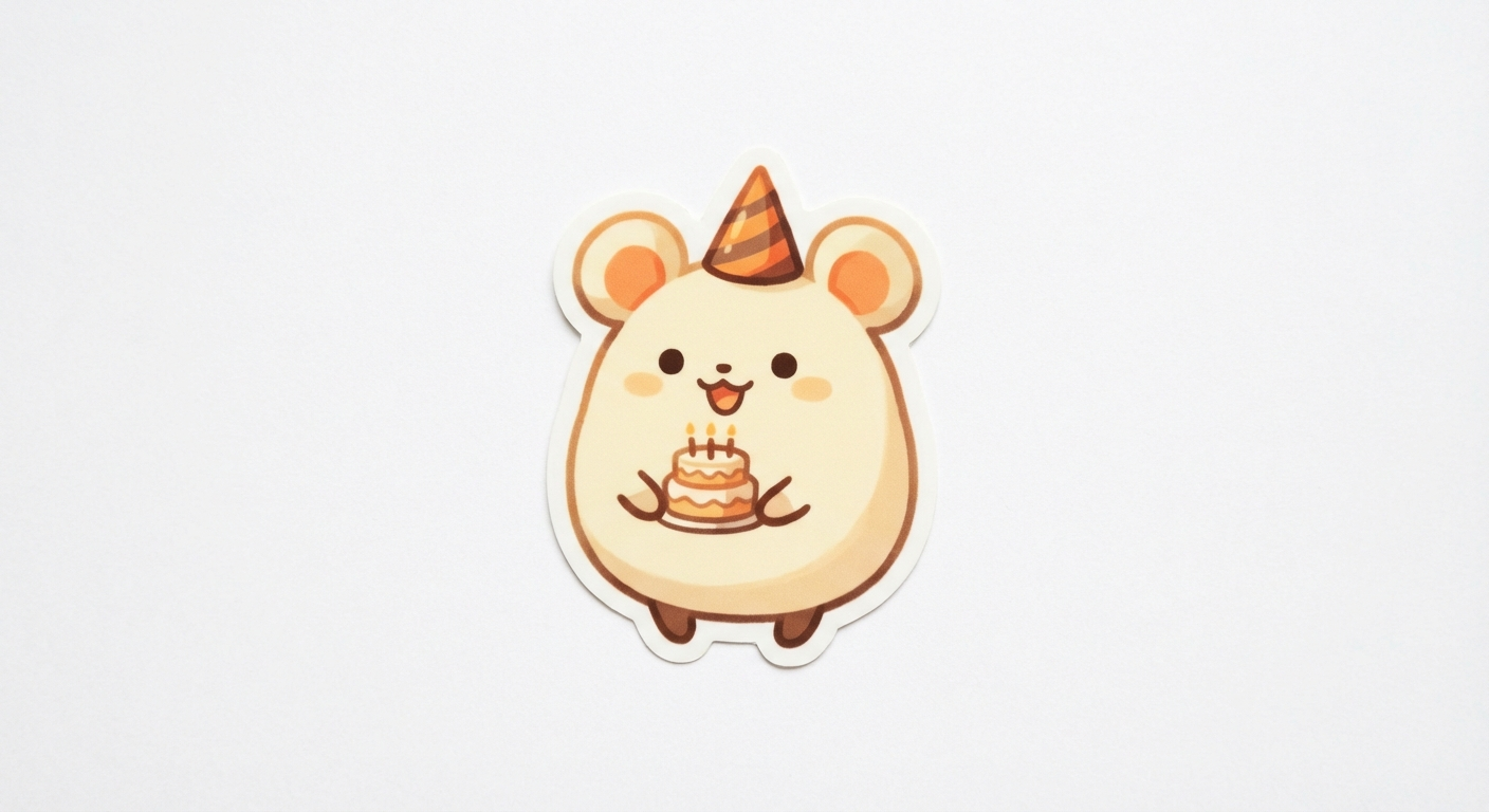 따뜻한 컬러 - 생일축하