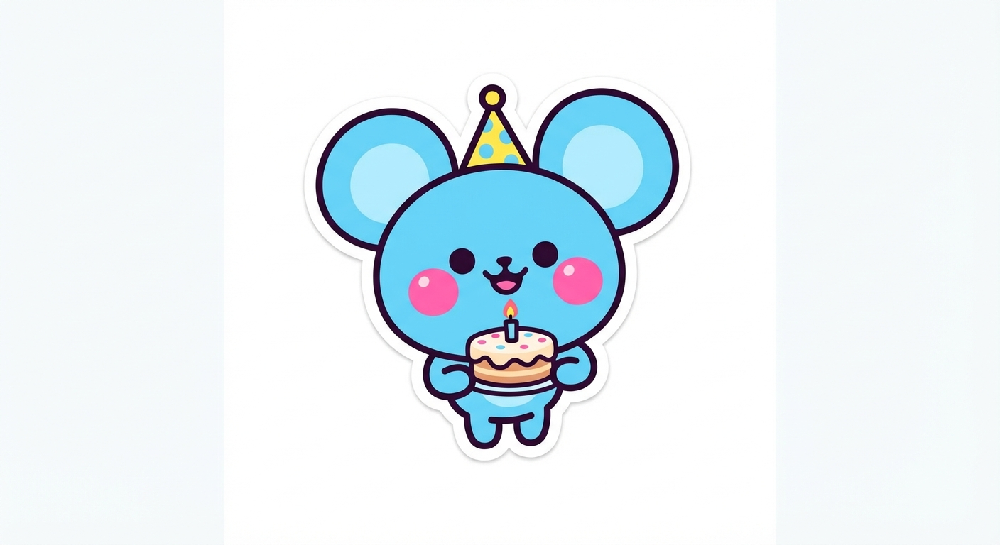 비비드 컬러 - 생일축하